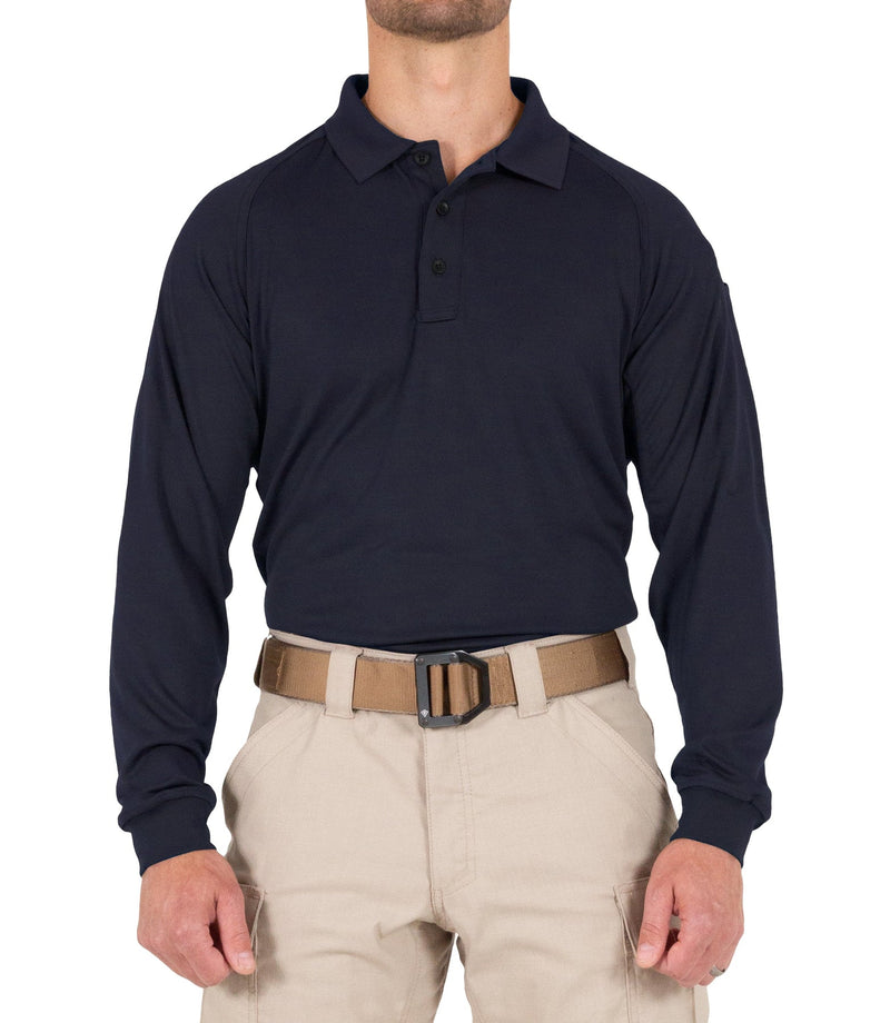 First Tactical Men's Performance Long Sleeve Polo | Midnight Navy | 111503