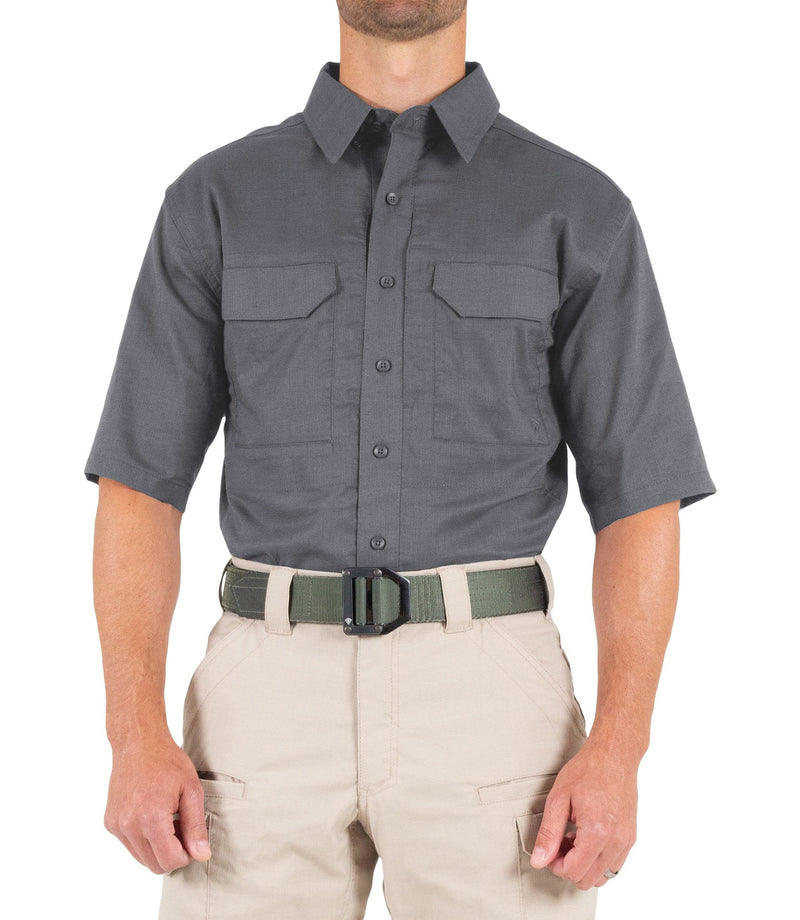 First Tactical Men's V2 Tactical Short Sleeve Shirt | Wolf Grey | 112007