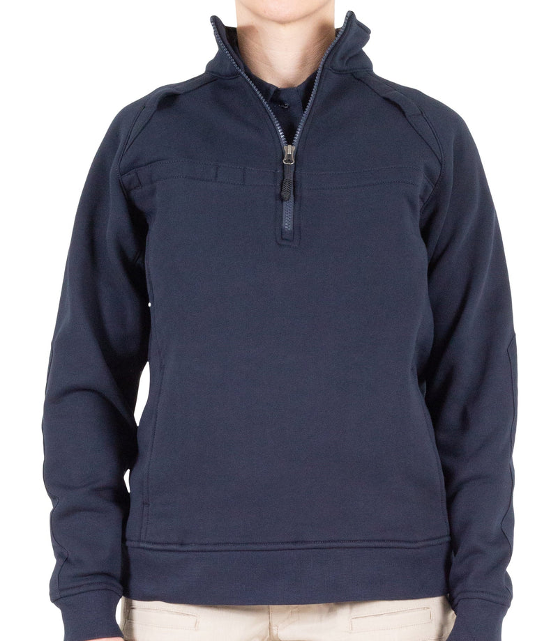 First Tactical Women’s Cotton Job Shirt 1/4 Zip | Midnight Navy | 128507
