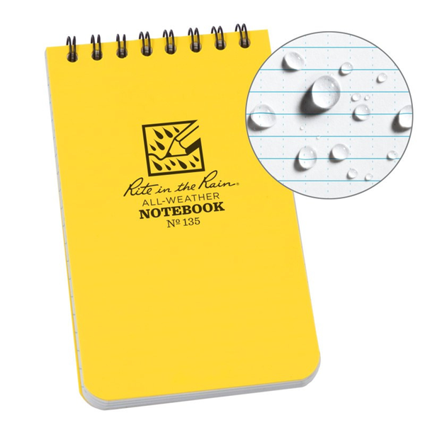 RITE IN THE RAIN 3X5 TOP-SPIRAL NOTEBOOK | RITR-135