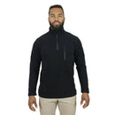 Mission Made Men's Quarter Zip Fleece Pullover | Black | SW3463