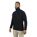 Mission Made Men's Quarter Zip Fleece Pullover | Black | SW3463