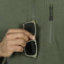 Mission Made Men's Quarter Zip Fleece Pullover | OD Green | SW3463