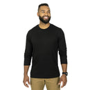 Mission Made Men's Long Sleeve Crew Neck Tshirts (2 Pack) | BLACK | TS3730