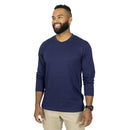 Mission Made Men's Long Sleeve Crew Neck Tshirts (2-Pack) | Navy | TS3730
