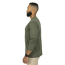 Mission Made Men's Long Sleeve Crew Neck Tshirts (2 Pack) | OD GREEN | TS3730