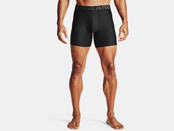 UNDER ARMOUR® MEN'S TECH™ 6" BOXERJOCK® – 2 PACK | BLACK | 1363619-001