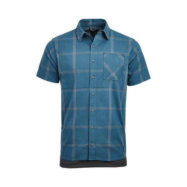 Uniform Works Canada Vertx Men's Weapon Guard Stretch Shirt - SS | DEEP SEA PLAID | VTX1432