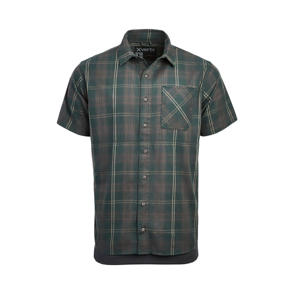 Uniform Works Canada Vertx Men's Weapon Guard Stretch Shirt - SS | PINE PLAID | VTX1432