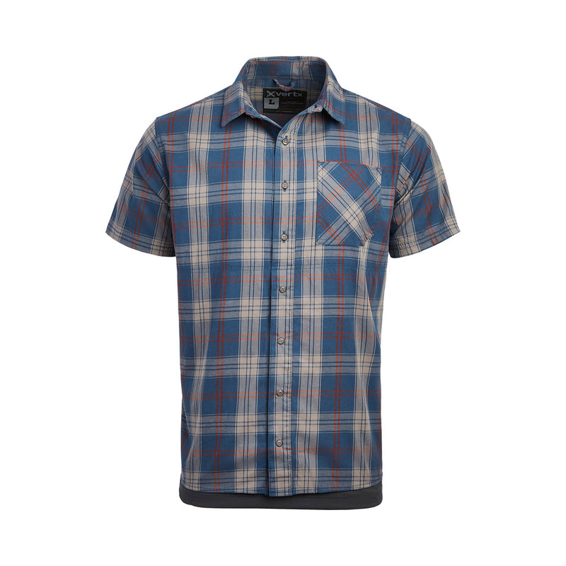 Uniform Works Canada Vertx Men's Weapon Guard Stretch Shirt - SS | STEVE ROGERS PLAID | VTX1432