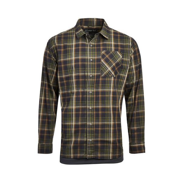 Uniform Works Canada Vertx Men's Weapon Guard Stretch Shirt - LS | WOODLAND PLAID | VTX1442