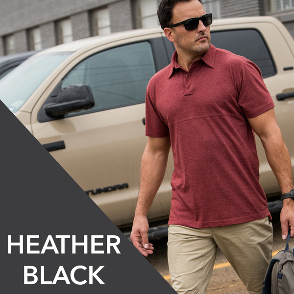 Uniform Works Canada Vertx Assessor Polo | HEATHER BLACK | VTX1451