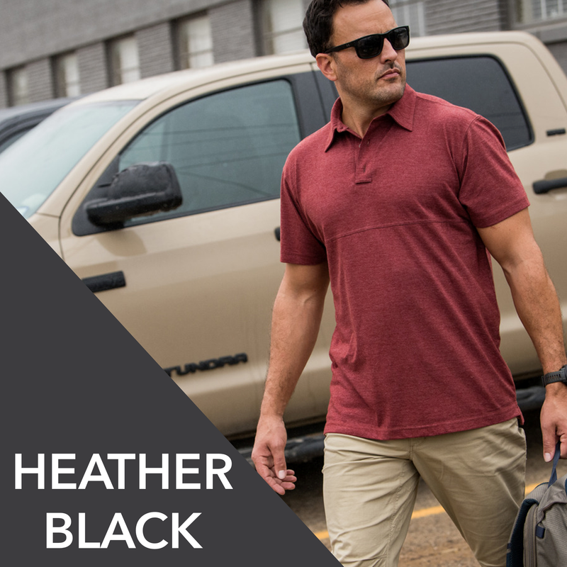 Vertx Assessor Polo |  HEATHER BLACK | VTX1451