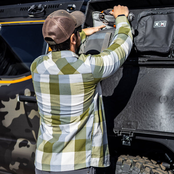 Vertx Men's Last Line Stretch Flannel | GREEN MOUNTAIN BUFFALO PLAID | VTX1535