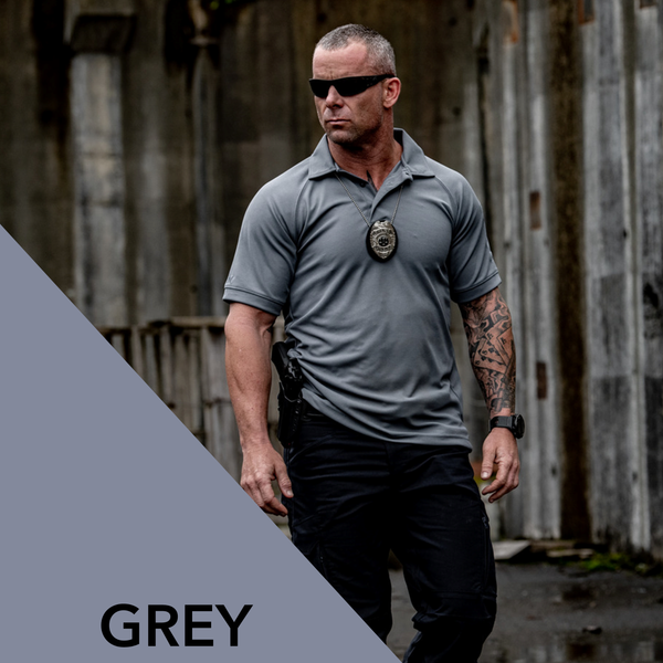 Uniform Works Canada Vertx Coldblack Men's Polo - SS | GREY | VTX4000P