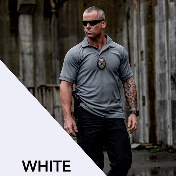 Uniform Works Canada Vertx Coldblack Men's Polo - SS | WHITE | VTX4000P