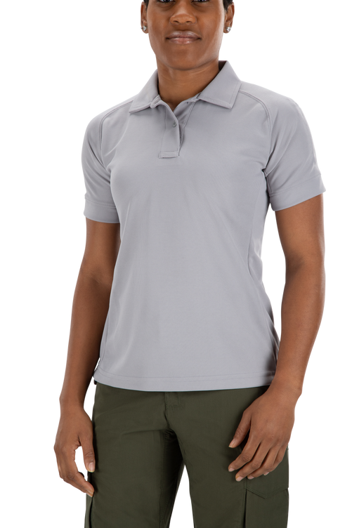 Uniform Works Canada Vertx Coldblack Women's Polo - SS | LT GREY | VTX4010P
