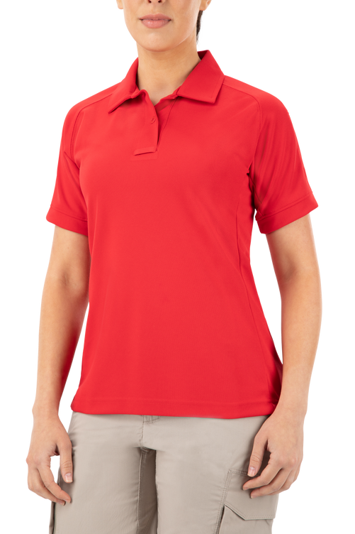 Uniform Works Canada Vertx Coldblack Women's Polo - SS | RED | VTX4010P