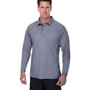 Vertx Coldblack Men's Polo - LS | GREY | VTX4020P
