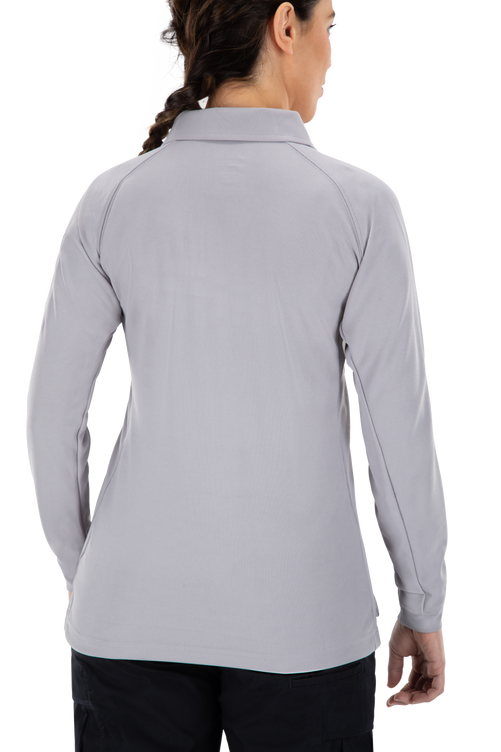 Vertx coldblack Women's Polo - Long Sleeve | LTG / LT GREY | VTX4030P