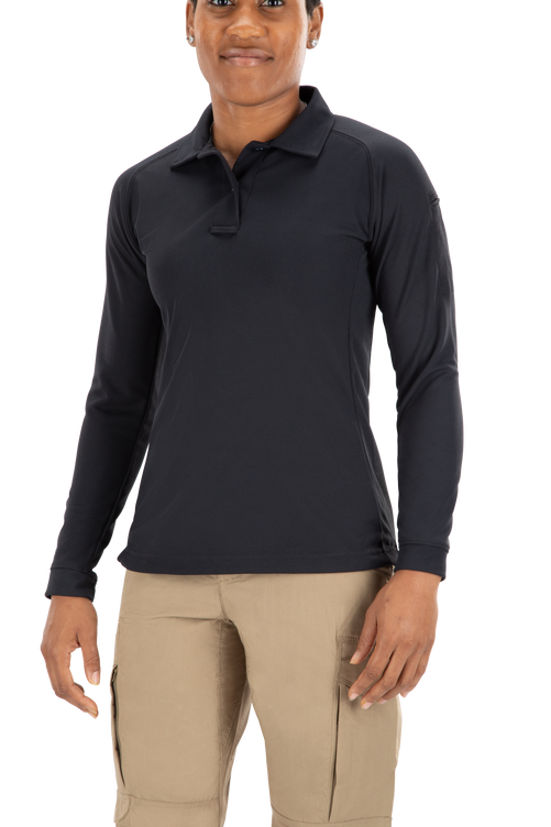 Uniform Works Canada Vertx Coldblack Women's Polo - LS | NAVY | VTX4030P