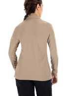 Vertx Women's Coldblack Polo - LS | Tan | VTX4030P