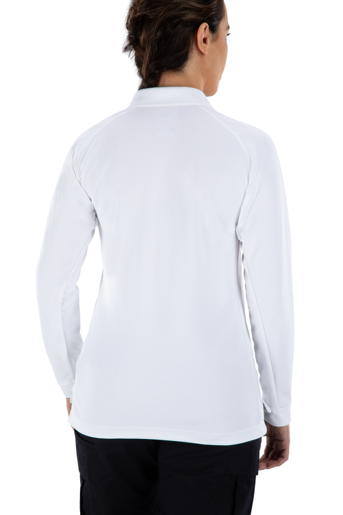 Vertx coldblack Women's Polo - Long Sleeve | WH / WHITE | VTX4030P