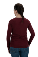 Vertx Women's Collins Henley | Warm Wine | VTX7015