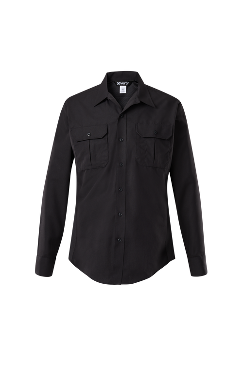 Uniform Works Canada Vertx Phantom LT Ripstop Mens Shirt - LS | BLACK | VTX8120