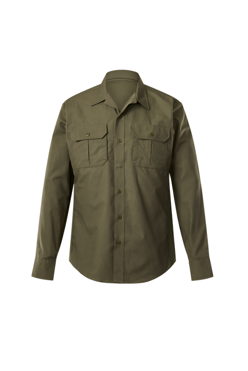 Uniform Works Canada Vertx Phantom LT Ripstop Mens Shirt - LS | OD GREEN | VTX8120