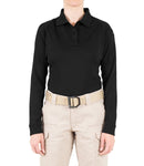 First Tactical Women's Performance Long Sleeve Polo | Black | 121503