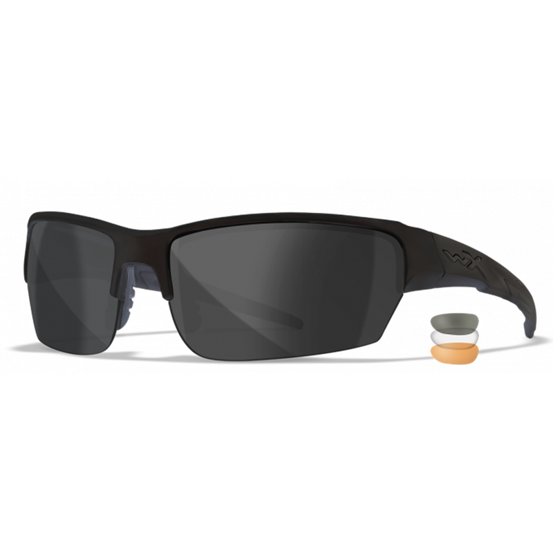 WILEYX® SAINT  |  SMOKE GREY, CLEAR & LIGHT RUST LENS | MATTE BLACK FRAME | WX SAINT CHSAI06