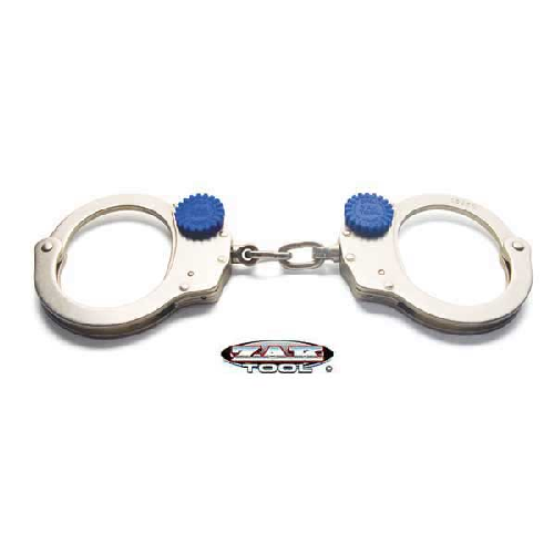 ZAK Tool ® TACTICAL TRAINING HANDCUFFS - CHAIN LINK - NICKEL | ZT 60