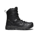 KEEN Men’s Detroit+ 8" Side Zip Waterproof Boot (Soft Toe) | Black | 1024163
