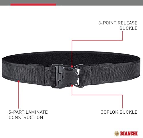 Uniform Works Canada Safariland Bianchi 7220 Nylon Duty Belt, 2" (50mm) w/Hook