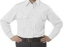 Gold Star Women's Long Sleeve Canadian Military Style Uniform Shirt | White | 82FL