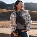 Vertx Lena Ladies Shirt Jacket - LS | River Stone Plaid | VTX7039