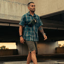 Vertx Men's Weapon Guard Stretch Shirt - SS | STEVE ROGERS PLAID | VTX1432