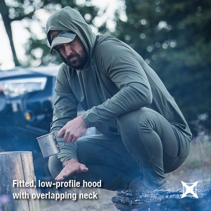 Vertx Men's Merino Base Layer Hoody | RANGER GREEN | VTX1529