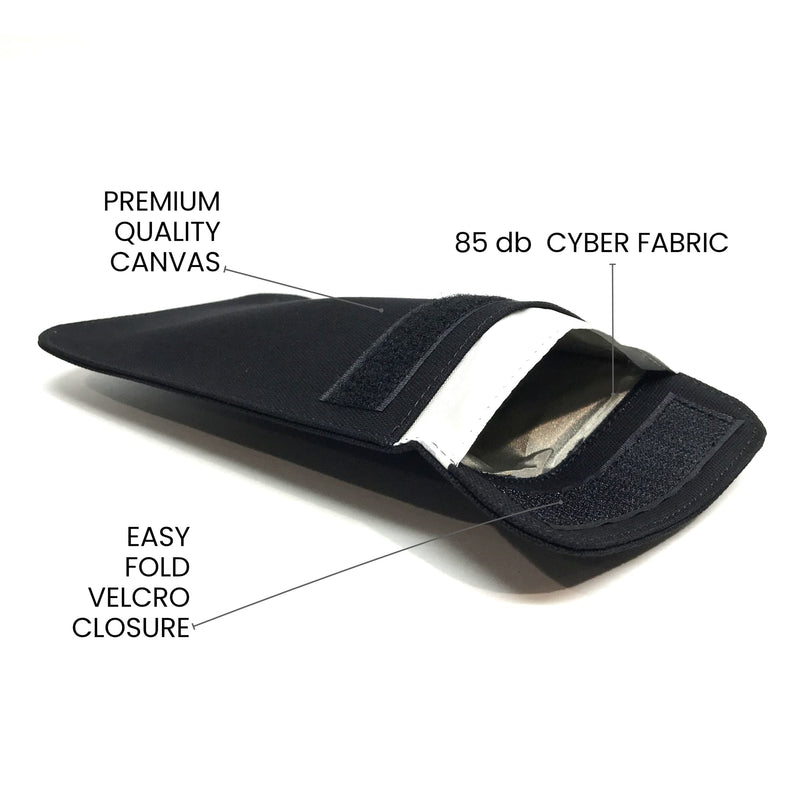 74306 FARADAY KeyFOB JACKET - Black Canvas Protection Bag 3"x4"