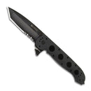 CRKT M16-14ZLEK Law Enforcement Tanto w/ Triple Point Serrations | Black | M16-14ZLEK