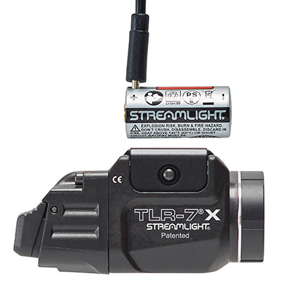 STREAMLIGHT TLR-7A FLEX - INCLUDES HIGH SWITCH, LOW SWITCH, CR123A LITHIUM BATTERY, AND KEY KIT - BOX - BLACK | STRE-69424