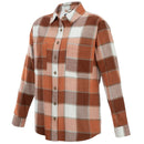 Vertx Women's Valley Flannel - LS | Brick Red Paned Plaid | VTX7035