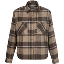 Vertx Women's Lena Stretch Flannel - LS | Smoked Tan Plaid | VTX7038