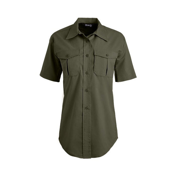 Uniform Works Canada Vertx Women's Fusion Flex Shirt - SS | OD GREEN | VTX8230W
