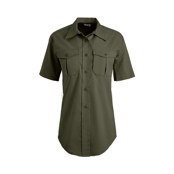 Uniform Works Canada Vertx Women's Fusion Flex Shirt - SS | OD GREEN | VTX8230W