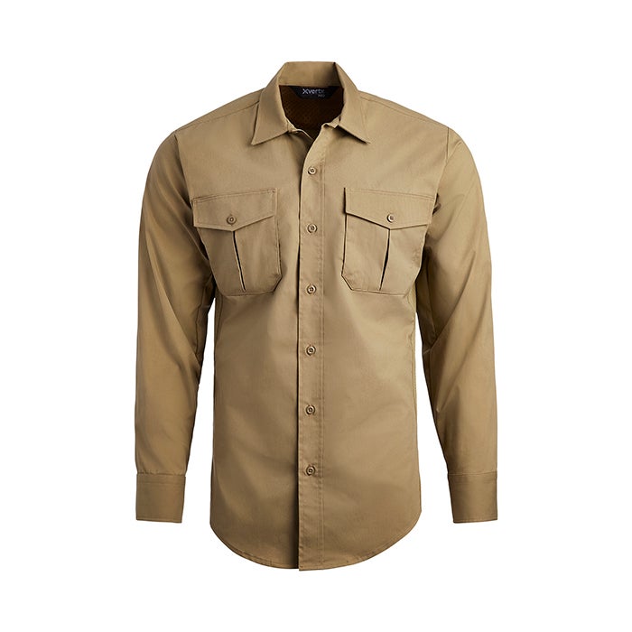 Uniform Works Canada Vertx Men's Fusion Flex Shirt - LS | DESERT TAN | VTX8240