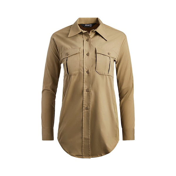 Uniform Works Canada Vertx Women's Fusion Flex Shirt - LS | DESERT TAN | VTX8240W