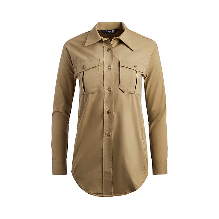 Uniform Works Canada Vertx Women's Fusion Flex Shirt - LS | DESERT TAN | VTX8240W