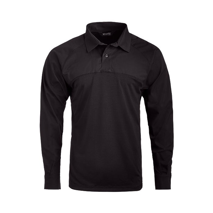 Uniform Works Canada Vertx Unisex Fusion Flex Hybrid Shirt - LS | BLACK | VTX8255